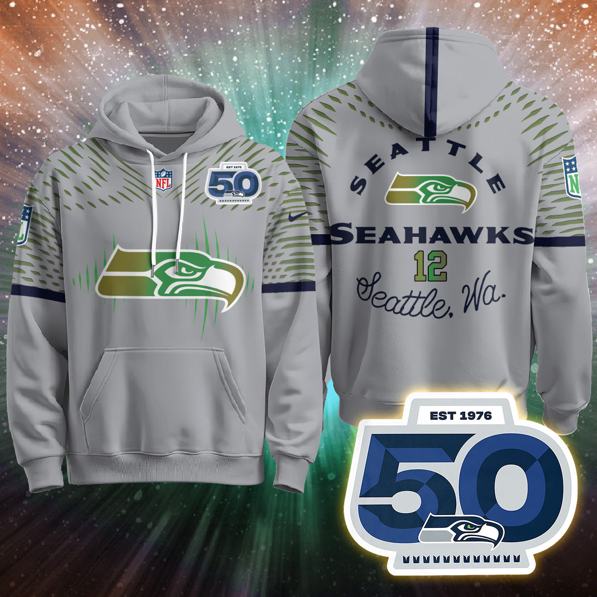 Seattle Seahawks Rivalries Vapor Limited Hoodie - Printed