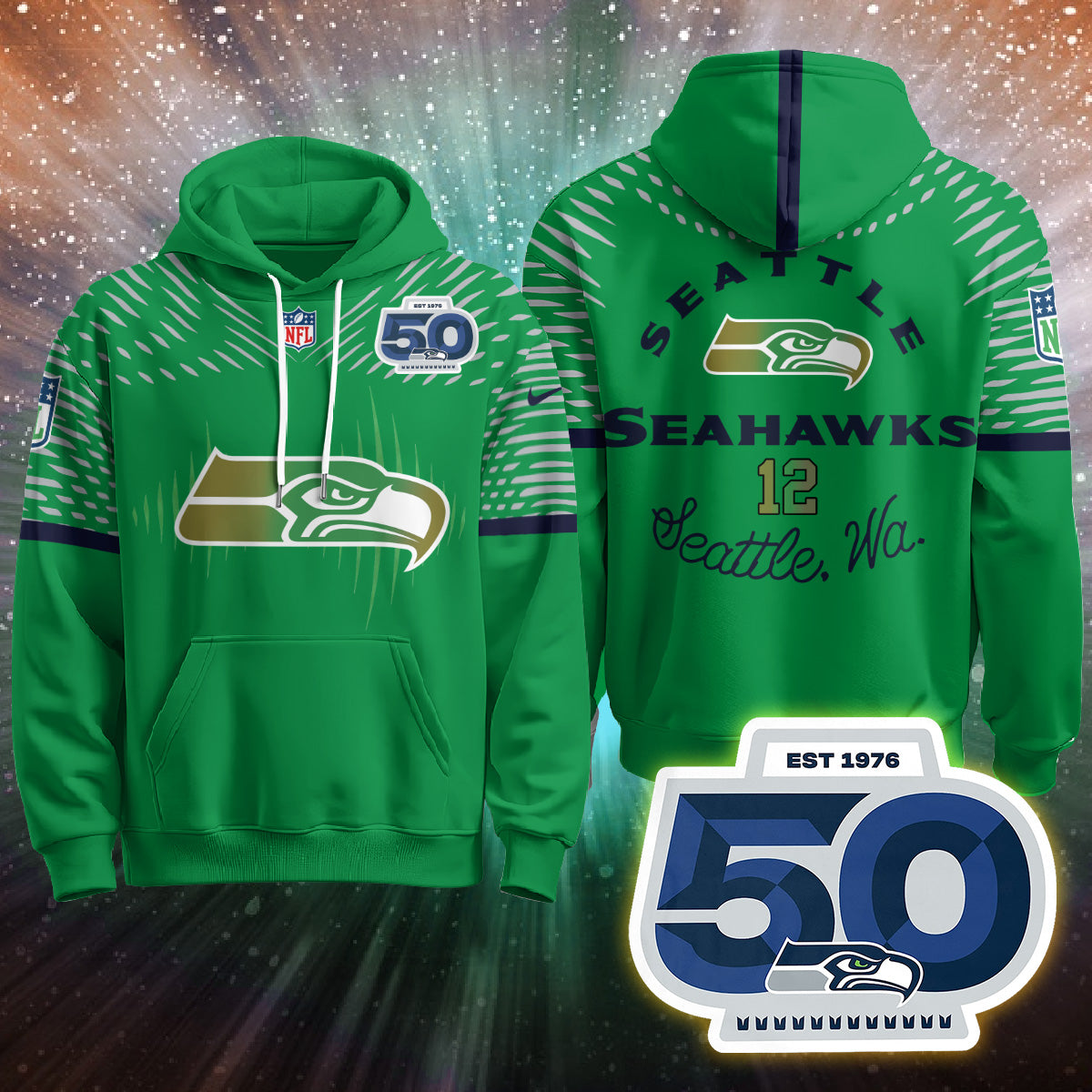 Seattle Seahawks Rivalries Vapor Limited Hoodie - Printed