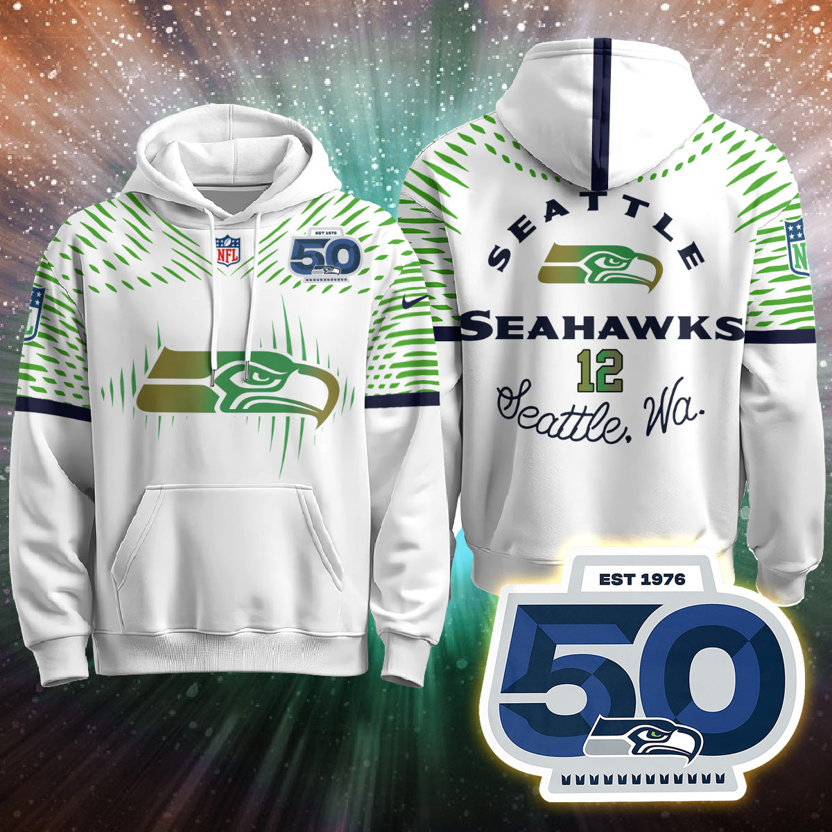 Seattle Seahawks Rivalries Vapor Limited Hoodie - Printed